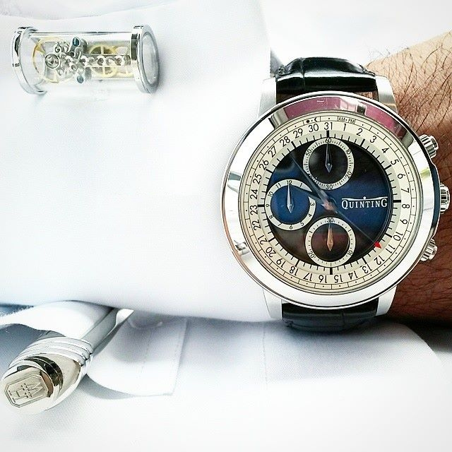 Sapphire transparent luxury chronograph