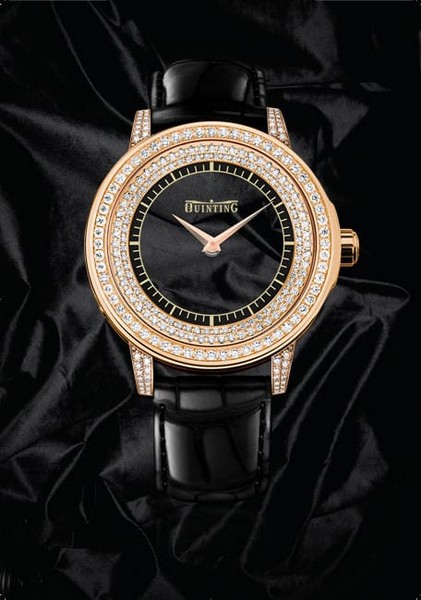 Transparent Mystic watch covered with diamonds