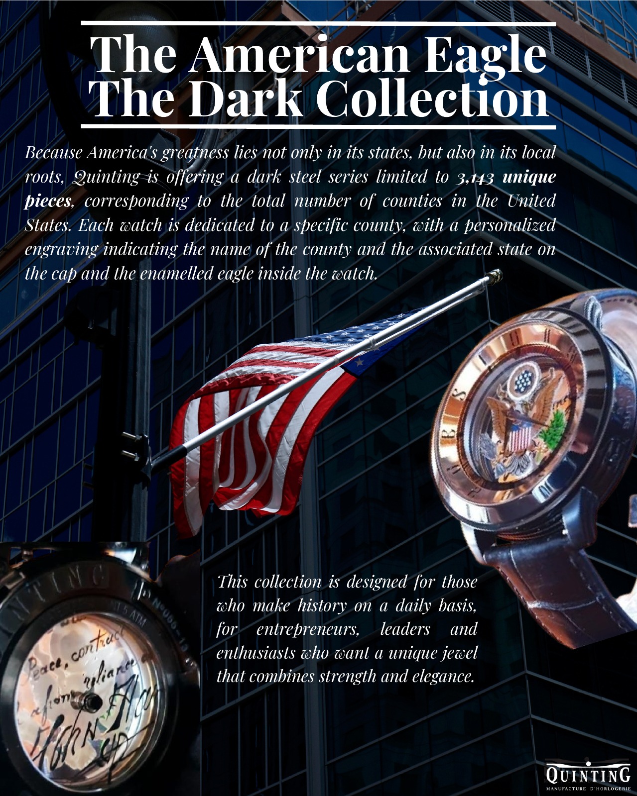 La montre de luxe Quinting Aigle Américain